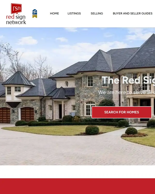 Original Red Sign Network homepage